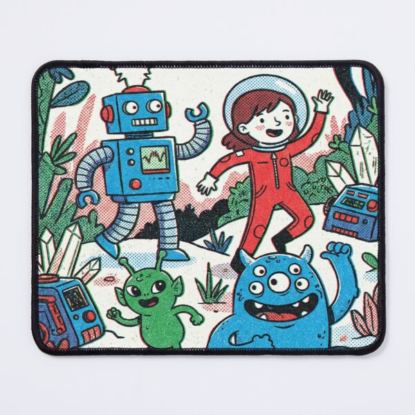 Item preview, Cartoon Space Adventure Crew designed and sold by JanjjaSoulInk.