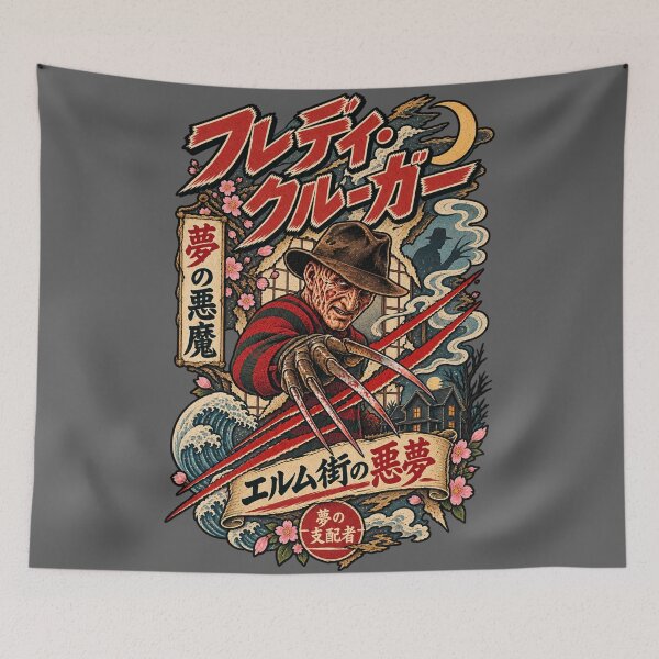 Item preview, Nightmare Claw Slasher Japanese Vintage Horror Art designed and sold by ElizBurkes.