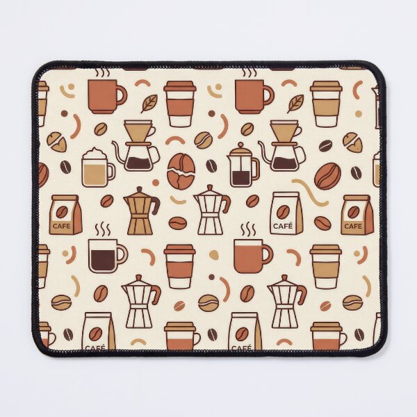 Item preview, Coffee Lovers Seamless Pattern Design designed and sold by Alaa-love-art.