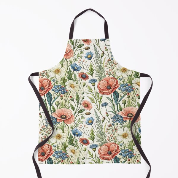 Item preview, Vintage Wildflower Poppy Botanical Pattern designed and sold by Storybook Botanica.