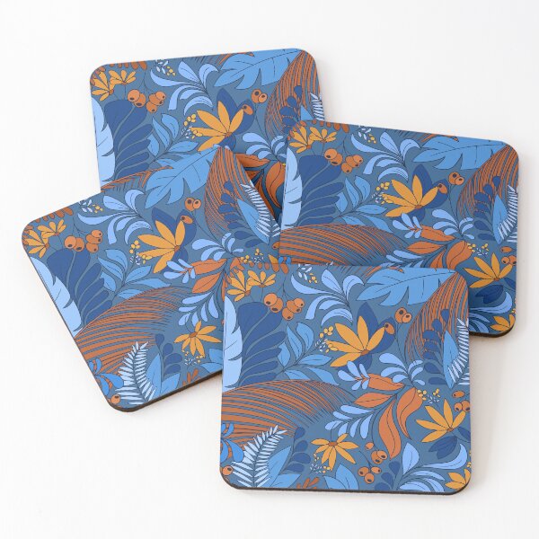 Item preview, Rainforest Blue Botanical designed and sold by Enchanted Adventure .