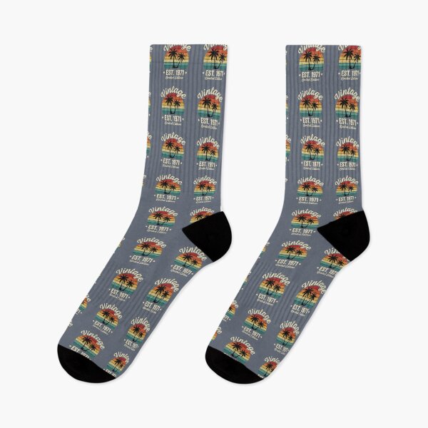 Item preview, Vintage Est. 1971 Limited Edition Born In 1971 Birthday Retro Tropical Sunset designed and sold by SofiBlair.