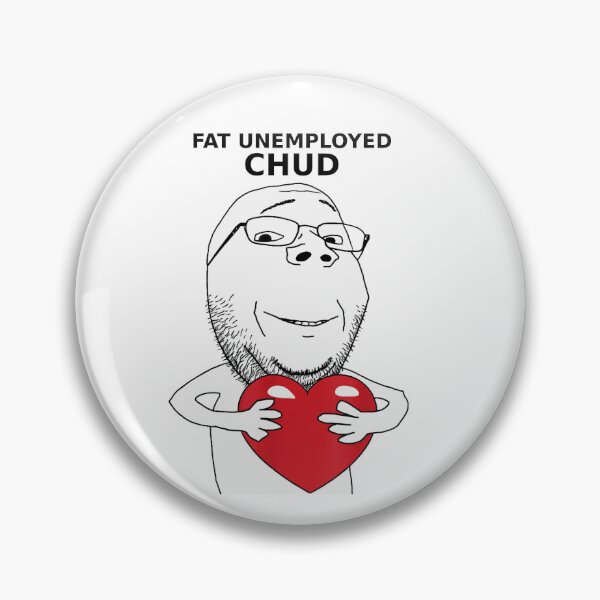 Item preview, Fat Unemployed Chud Hugging Heart Meme - Funny Ironic Soyjak Shirt designed and sold by UkiyoArchive.
