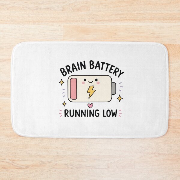 Item preview, Brain Battery Running Low ADHD Humor designed and sold by CleanDecor.