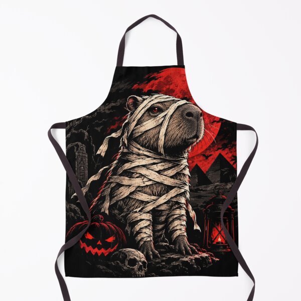 Item preview, Mummy Capybara Halloween Blood Moon designed and sold by Sycamorre.
