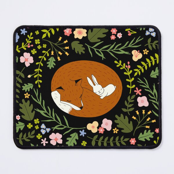 Item preview, Friendship Fox-Rabbit_BgBlack designed and sold by miavaldez.
