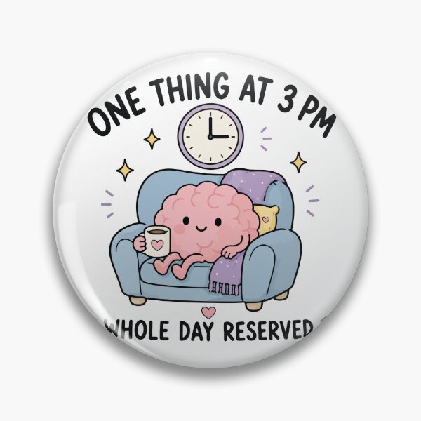 Item preview, One Task At Three PM Whole Day Reserved designed and sold by CleanDecor.