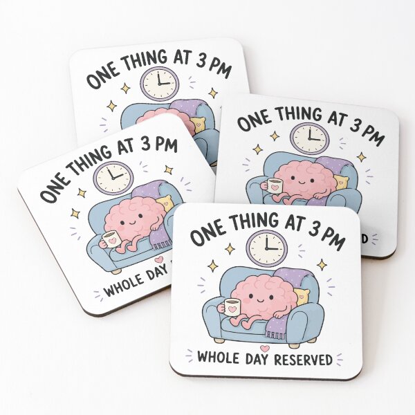 Item preview, One Task At Three PM Whole Day Reserved designed and sold by CleanDecor.