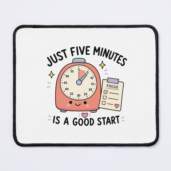 Item preview, Just Five Minutes Is A Good Start designed and sold by CleanDecor.