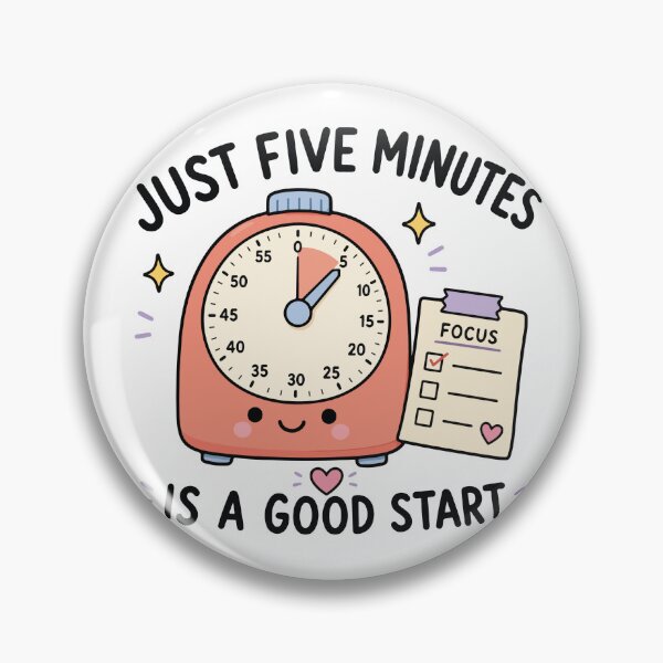 Item preview, Just Five Minutes Is A Good Start designed and sold by CleanDecor.