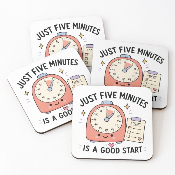 Item preview, Just Five Minutes Is A Good Start designed and sold by CleanDecor.