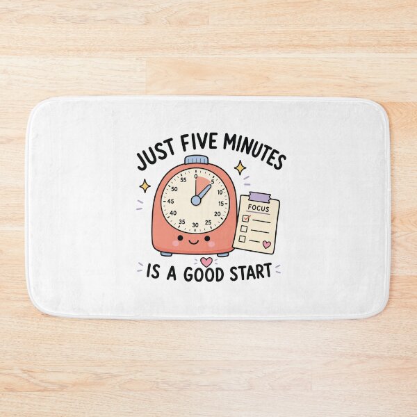 Item preview, Just Five Minutes Is A Good Start designed and sold by CleanDecor.