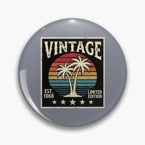 Item preview, Vintage Est 1968 Limited Edition 56th Birthday Born 1968 Retro Tropical designed and sold by SofiBlair.
