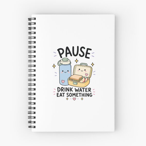 Item preview, Pause Drink Water Eat Something ADHD Reminder designed and sold by CleanDecor.