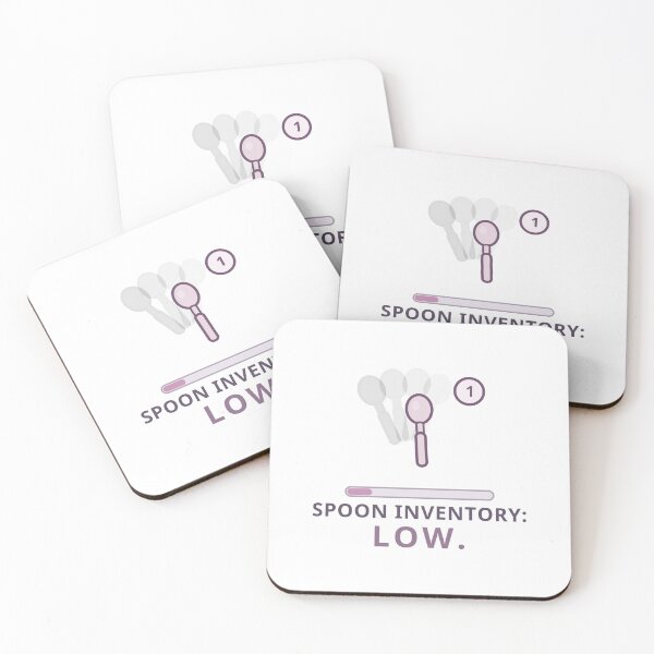 Item preview, Funny Spoonie Chronic Illness Low Spoons Sticker Awareness designed and sold by Jacqueline Flynt.