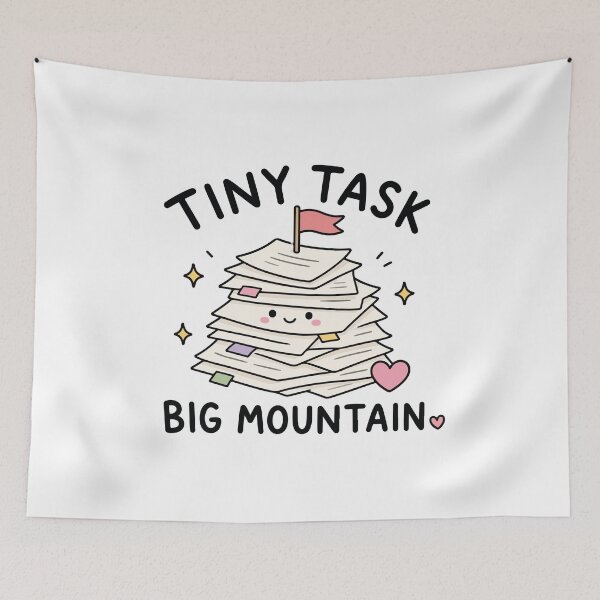 Item preview, Tiny Task Big Mountain ADHD Reality designed and sold by CleanDecor.