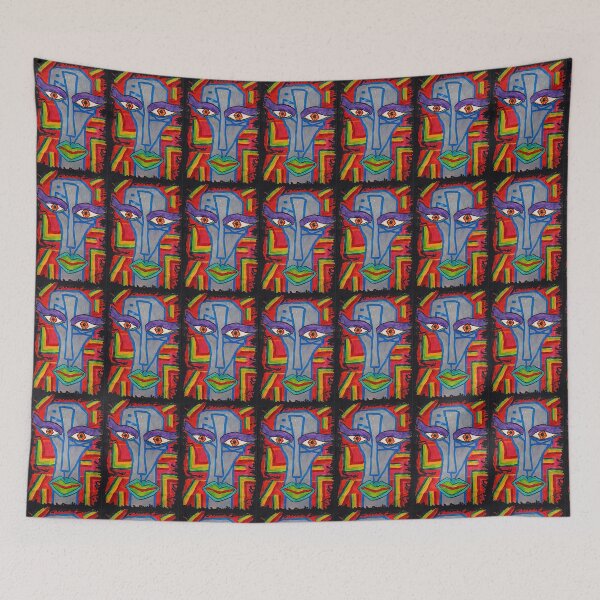 Item preview, "McLips" Original Painting On A Recycled Paper Bag designed and sold by darametzgerart.