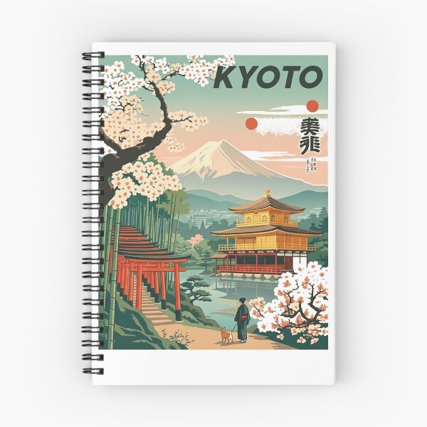 Item preview, Kyoto Spring Sakura Blossom and Mount Fuji Poster designed and sold by Hilmanku.