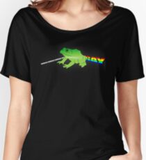 They're Turning the Frick'n Frogs Gay! Women's Relaxed Fit T-Shirt
