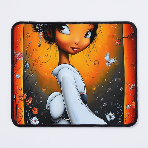 Item preview, Elegant Young Woman in Traditional Kimono Style designed and sold by Artessie.
