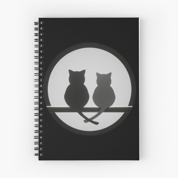 Item preview, Two Cats and the Moon designed and sold by SuzanaTArt.