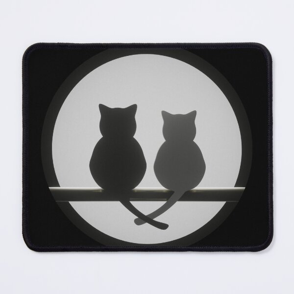 Item preview, Two Cats and the Moon designed and sold by SuzanaTArt.