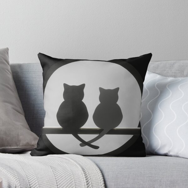 Item preview, Two Cats and the Moon designed and sold by SuzanaTArt.