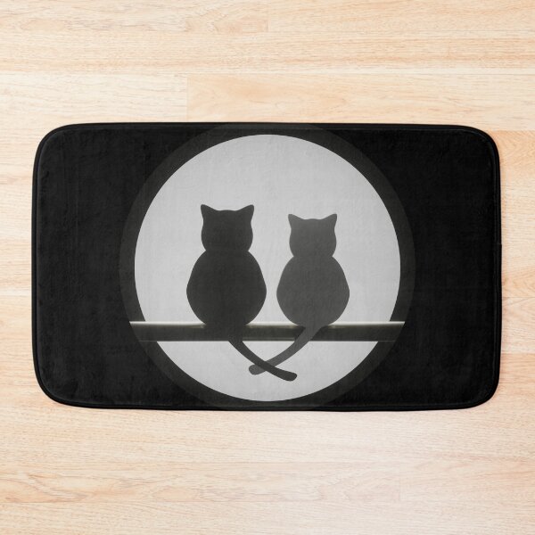 Item preview, Two Cats and the Moon designed and sold by SuzanaTArt.