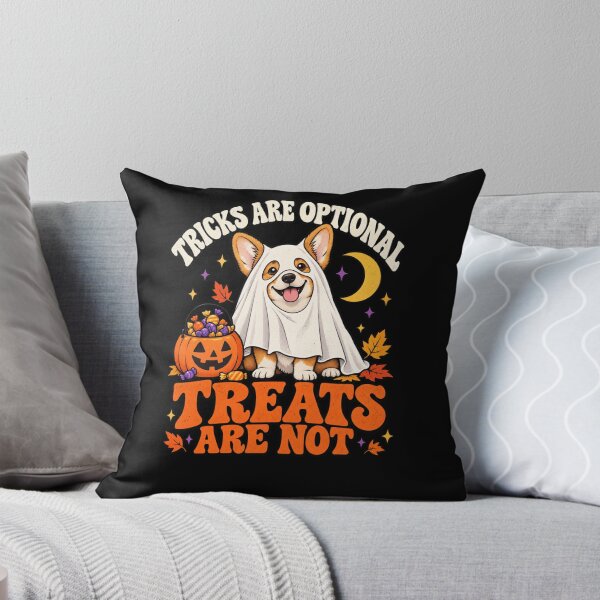 Item preview, Tricks Are Optional, Treats Are Not - Corgi Dog designed and sold by Good Mood Foundry.