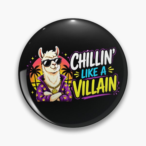 Item preview, Chillin Like a Villain Llama Streetwear designed and sold by AurossaDesign.