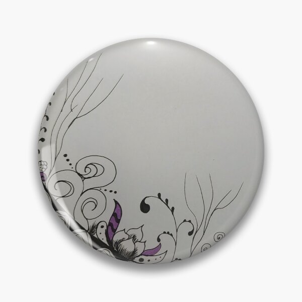 Item preview, Floral Moon Zentangle  designed and sold by KTDoodleLab.