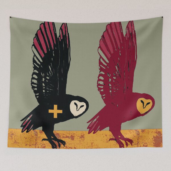 Item preview, Glitch Owls with Geometric Symbols designed and sold by MikZviagin.