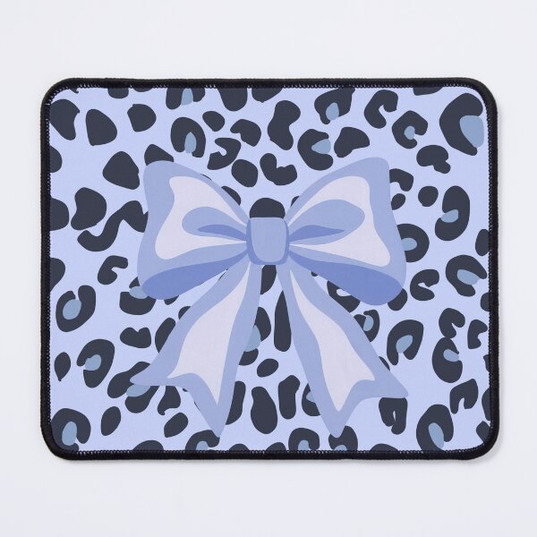 Item preview, Cute Baby Blue Coquette Bow Leopard Print Aesthetic Pattern designed and sold by MayoshaVibes.