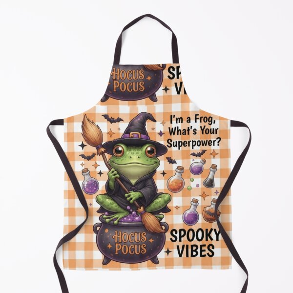 Item preview, Cute Witch Frog Spooky Vibes Halloween designed and sold by Basma Designs | Retro, Kawaii Shirts & Stickers.