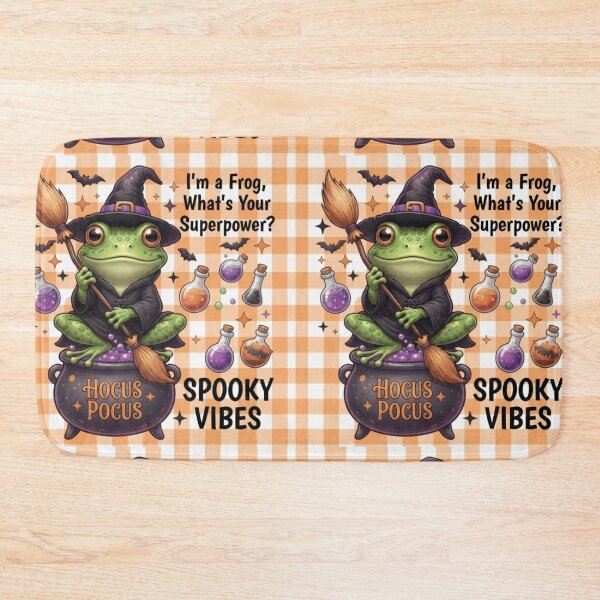 Item preview, Cute Witch Frog Spooky Vibes Halloween designed and sold by Basma Designs | Retro, Kawaii Shirts & Stickers.