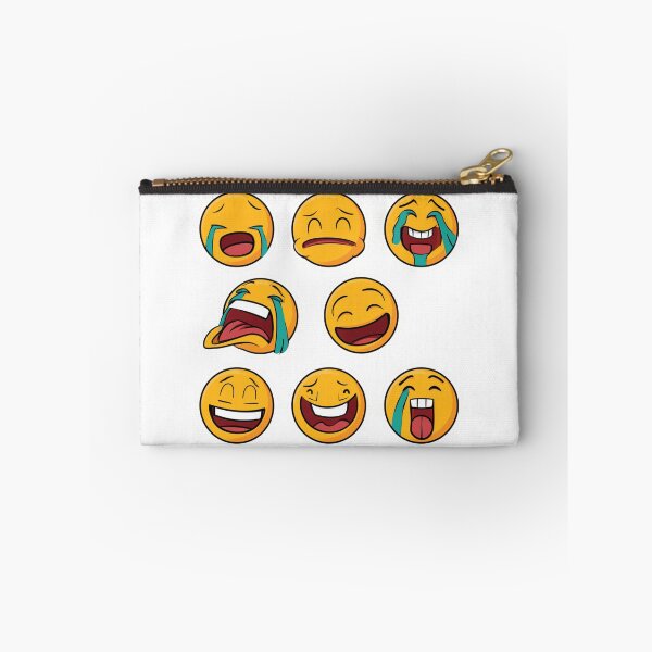 Item preview, Funny Crying Laughing Emoji Faces Emoticon Set designed and sold by NicolasGlowArt.