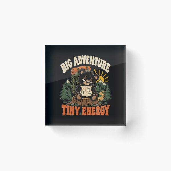 Item preview, Big Adventure, Tiny Energy - Bear Cub designed and sold by Good Mood Foundry.