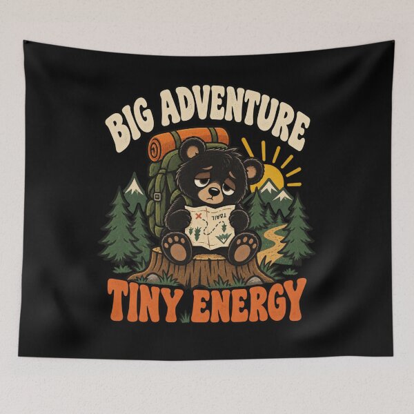 Item preview, Big Adventure, Tiny Energy - Bear Cub designed and sold by Good Mood Foundry.