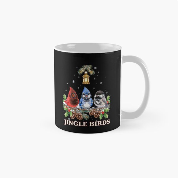 Item preview, Jingle Birds Shirt, Cute Christmas Caroling Birds T-Shirt, Funny Cardinal Blue Jay Chickadee Holiday Gift Tee designed and sold by 519xdesign.