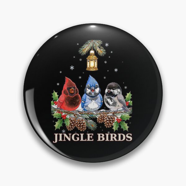 Item preview, Jingle Birds Shirt, Cute Christmas Caroling Birds T-Shirt, Funny Cardinal Blue Jay Chickadee Holiday Gift Tee designed and sold by 519xdesign.