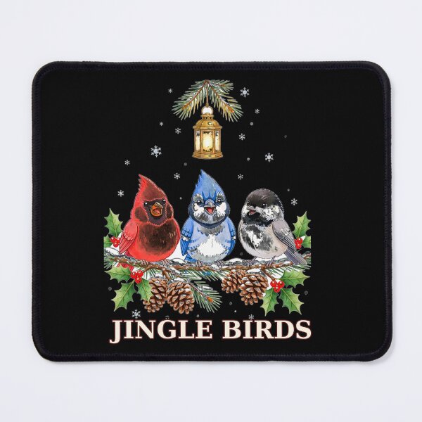 Item preview, Jingle Birds Shirt, Cute Christmas Caroling Birds T-Shirt, Funny Cardinal Blue Jay Chickadee Holiday Gift Tee designed and sold by 519xdesign.