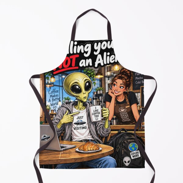 Item preview, I’m Telling You… I’m NOT an Alien – Funny Coffee Shop Alien designed and sold by WittyWearWorld.