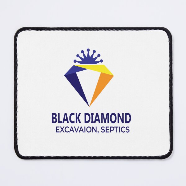 Item preview, Black Diamond Excavation & Septics - Modern Crown Diamond Logo Design designed and sold by Carftora786.
