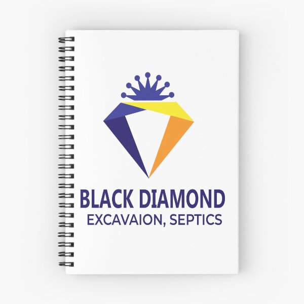 Item preview, Black Diamond Excavation & Septics - Modern Crown Diamond Logo Design designed and sold by Carftora786.