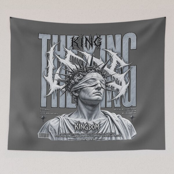 Item preview, Fallen King Crown of Thorns Gothic Christian Art designed and sold by ElizBurkes.