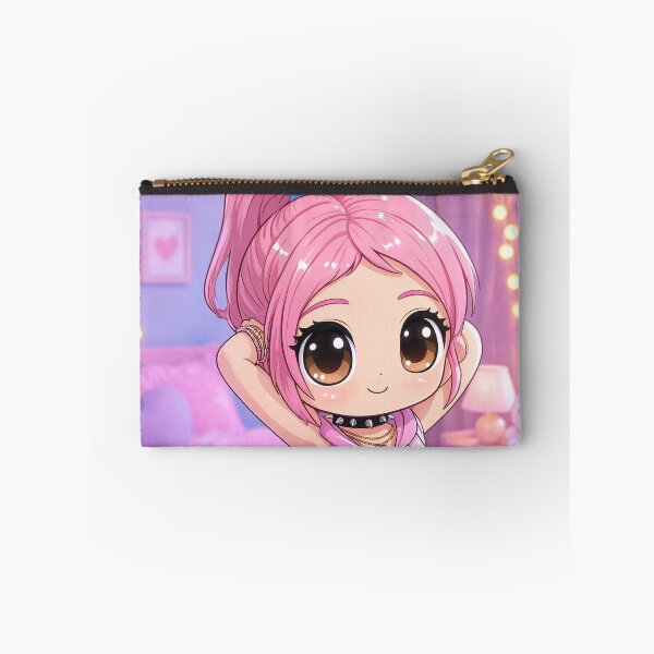 Item preview,  Cute pinup of a Anime manga illustrated girl resting by a wall with her hands behind her head vibrant artwork design designed and sold by Vintage Designs +.