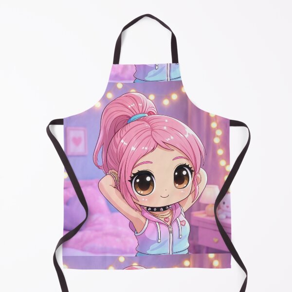 Item preview,  Cute pinup of a Anime manga illustrated girl resting by a wall with her hands behind her head vibrant artwork design designed and sold by Vintage Designs +.