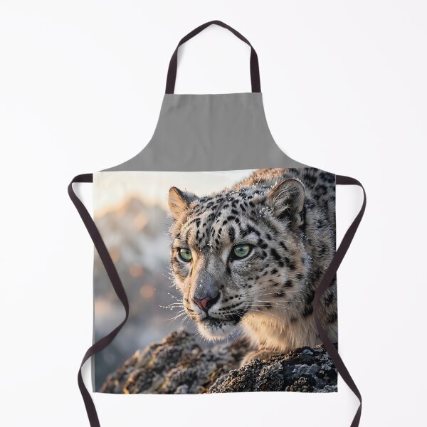 Item preview, Snow Leopard Portrait – Icy Blue Eyes Wildlife Art designed and sold by ManJiangHong.
