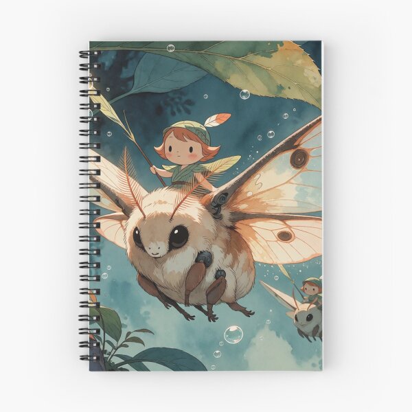 Item preview, Tiny Sprite Riding Moth in Forest Light (V4) designed and sold by SabaMirzique.