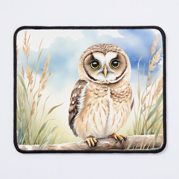 Item preview, Cute Watercolor Owl on Tree Branch designed and sold by Hackl20.